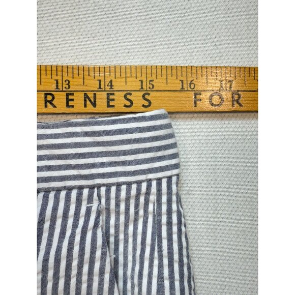 Banana Republic Womens Hampton Straight Pants Sz 2 Blue White Pinstripe Workwear - Picture 9 of 14